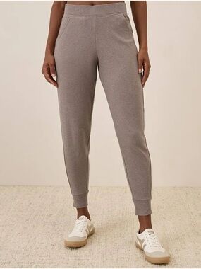 Pact Taupe Light Grey Women’s Joggers, size XL